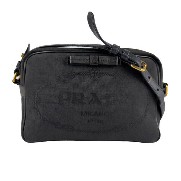 Prada Handbags - Prada Shoulder Bag with Logo Jacquard